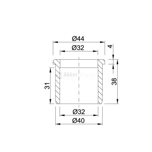 STYRON Redukció  32-50mm