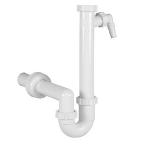   STYRON Csőszifon, leeresztőszelep nélkül, mosogatógép csatlakozóval, 40mm elfolyással