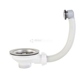 STYRON 114mm leeresztőszelep, kör túlfolyóval