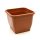 14 cm Top szögletes virágcserép - terra