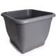 58 cm Top szögletes virágcserép - antracit