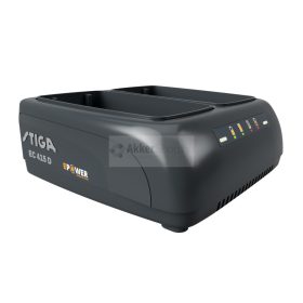 STIGA dupla akkumulátortöltő EC 415 D