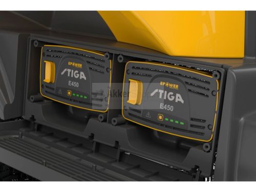 STIGA akkumulátoros fűgyűjtős fűnyíró traktor SWIFT 372e