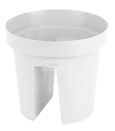 Virágkaspó korlátra fehér 30cm