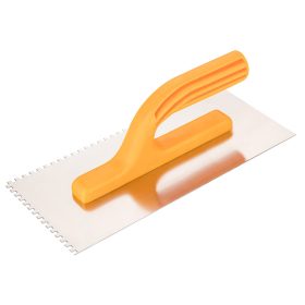   Topex Acél simító, fogazott, rozsdamentes, 280x130mm, 4x4x4mm fog