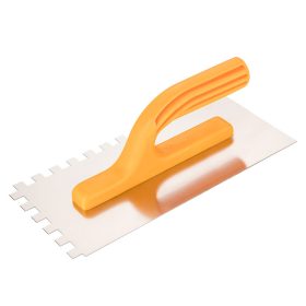   Topex Acél simító, fogazott, rozsdamentes, 280x130mm, 10x10x10mm fog