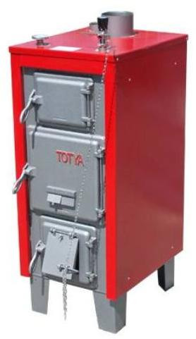 TOTYA S-23 Vegyestüzelésű kazán + burkolat + hőmérő + huzatszabályzó  23kW