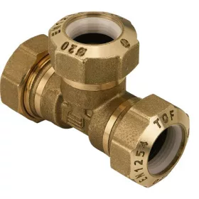 TECNOVIELLE KPE réz egál T-idom  32*32*32mm
