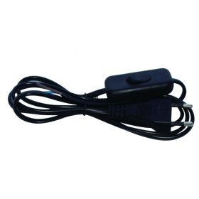   UltraTech Zsinórközi kapcsoló 2,5m vezetékkel  2*0,75mm2  H03VVH2-F fekete