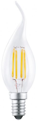 UltraTech LED filament gyertya izzó, hajlított  E14  3,8W  470lm  4000K