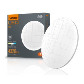   VIDEX Mila kör alakú mennyezeti lámpa  IP44  48W  480mm  natúrfehér   VLE-CLR-484R