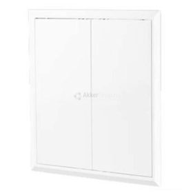   VENTS D2 400*400 műanyag ellenőrzőablak, 2 ajtós  400*400mm - fehér