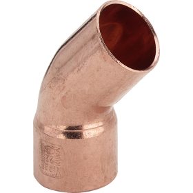 VIEGA 95040 forrasztható réz ív  1 tokos  45°/28mm