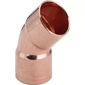 VIEGA 95041 forrasztható réz ív  2 tokos  45°/28mm