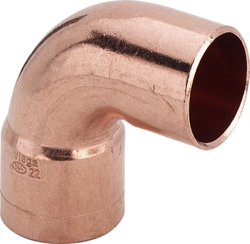 VIEGA 95092 forrasztható réz könyök  1 tokos 90°/28mm