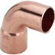 VIEGA 95092 forrasztható réz könyök  1 tokos 90°/28mm