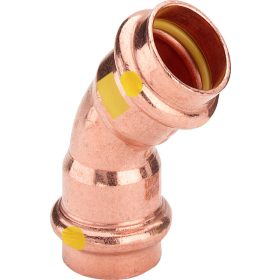   VIEGA 2626 Profipress G vörösréz ív, gázra  2 tokos  45°/18mm  BB