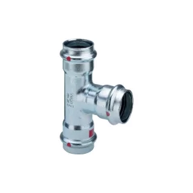   VIEGA Prestabo szűkített T-idom, szűkített, préselhető, acél, horganyzott  22 - 18 -22mm