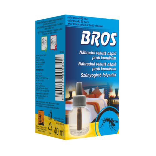 BROS B024 szúnyogirtó utántöltő folyadék elektromos készülékhez  40ml