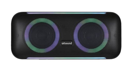 Artsound Lightbeats M Hordozható Bluetooth hangszóró fekete