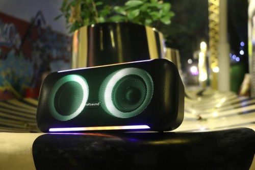 Artsound Lightbeats M Hordozható Bluetooth hangszóró fekete