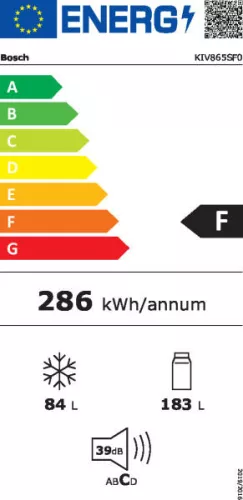 Bosch KIV 865SF0 Beépíthető alulfagyasztós hűtő