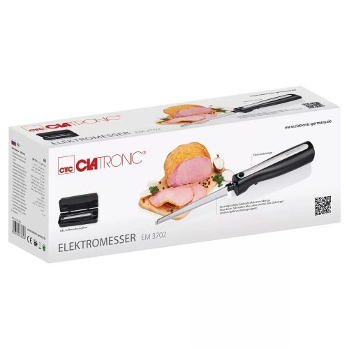 Clatronic EM 3702 fekete-inox elektromos kés (4006160638646)