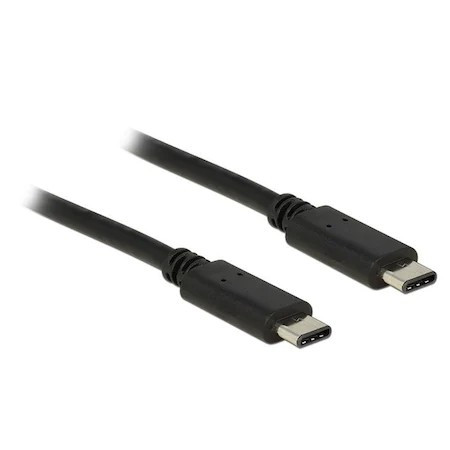 Delock 0,5m USB Type-C 2.0 apa fekete kábel