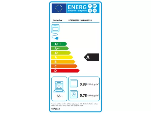 Electrolux EOF3H00BX beépíthető elektromos sütő