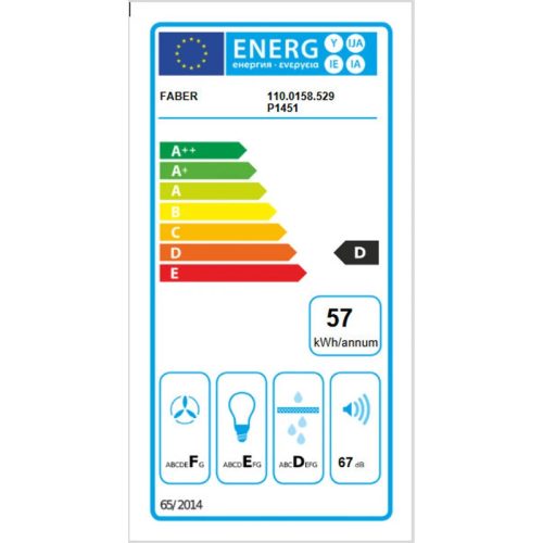 Faber 741 BASE W A60 hagyományos páraelszívó fehér