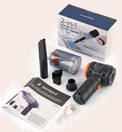 Gembird  CK-MVC-01 2in1 hordozható akkumulátoros porszívó
