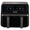 Hausberg HB-2373NG 2400W dupla kosaras fekete 8,4L forrólevegős sütő