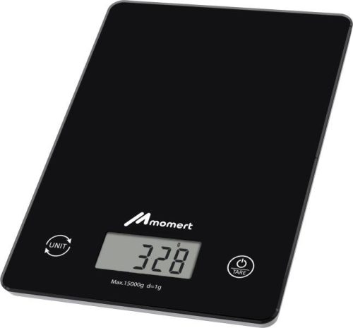 Momert 6864 üveglapos konyhai mérleg (15kg-ig mér)