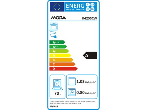 Mora K4255CW Kombinált tűzhely