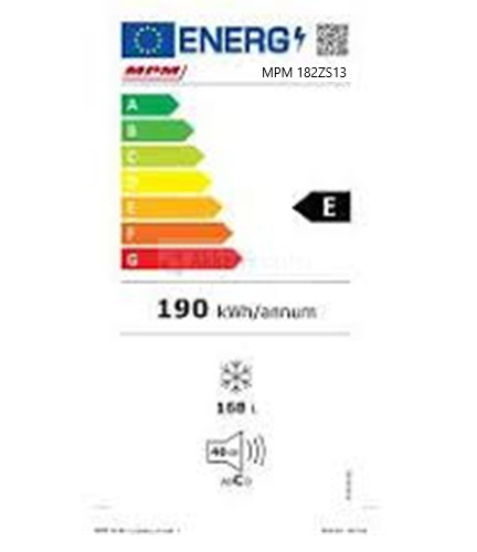 MPM 182ZS13 fagyasztószekrény 163L fekete