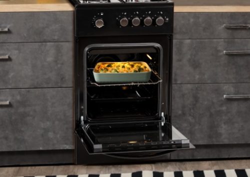 MPM 56 KGF 21B szabadonálló gáztűzhely gáz sütővel (fekete)