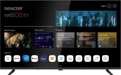 Sencor SLE43FS801TCSB webOS Full HD SMART TV