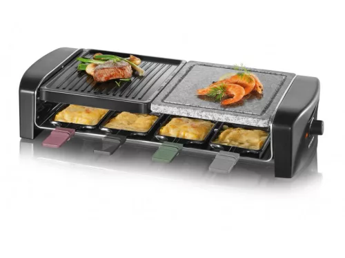 Severin RG2376 raclette grill és grillkő 8 személyes 1300W