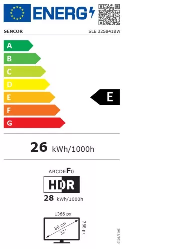 Sencor SLE 32S841 BW WEBOS SMART TV (2+1 év gar.)