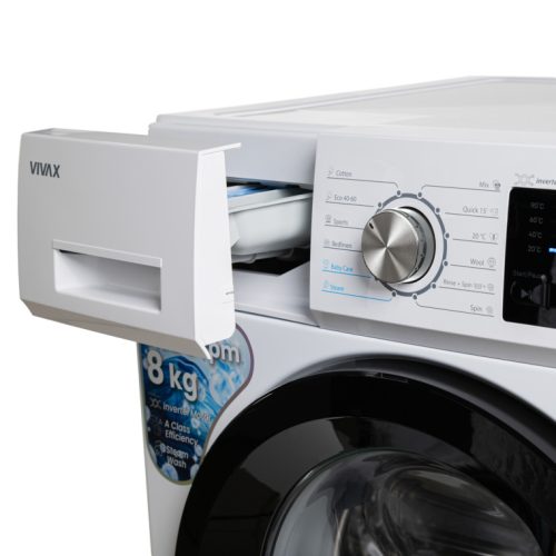 Vivax WFL140812CI elöltöltős mosógép 8kg 1400ford A+